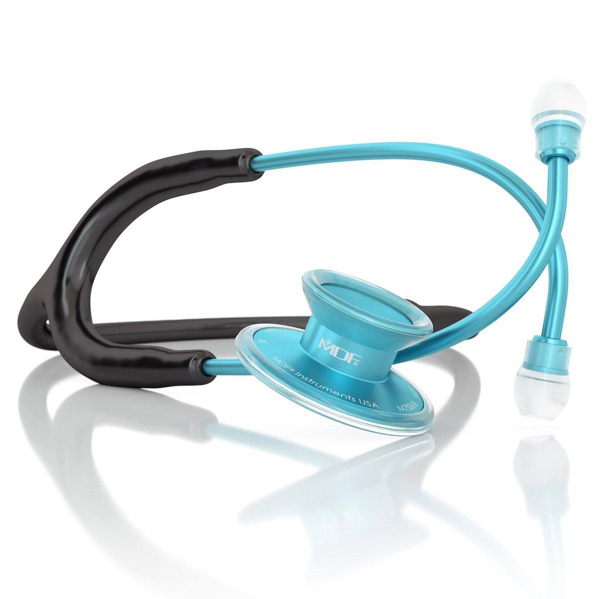 Acousticaå¨ Adult Aluminum Black Aqua Stethoscope - MDF747XPAQ11