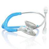 MDFå¨ MD Oneå¨ Epoch Titanium Stethoscope - Silver - Bright Blue