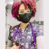 ProCardial® Titane - Stéthoscope de Cardiologie Adulte - Violet à Paillettes / Kaleidoscope avec Étui - Site officielle de MDF Instruments France