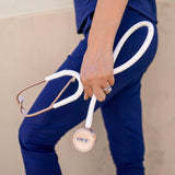 ProCardial® Titane Adulte Stéthoscope Cardiologie - Blanc à Paillettes / Or Rose - MDF Instruments France