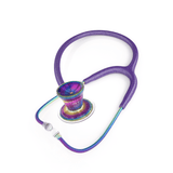ProCardial® Titane - Stéthoscope de Cardiologie Adulte - Violet à Paillettes / Kaleidoscope avec Étui