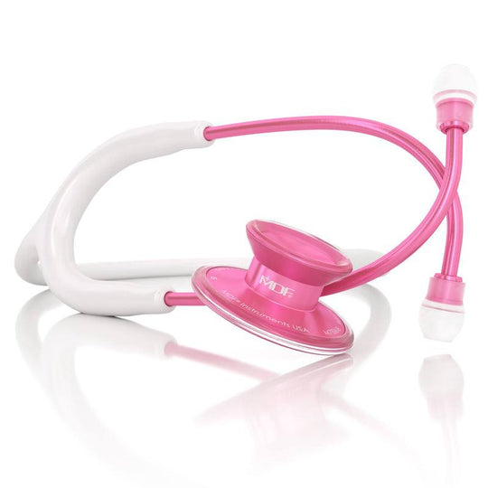 Stéthoscope Acoustica® - Blanc / Pinkore - Site officielle de MDF Instruments France