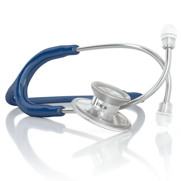 Acousticaå¨ Adult Aluminum Silver Navy Blue Stethoscope - MDF747XP03