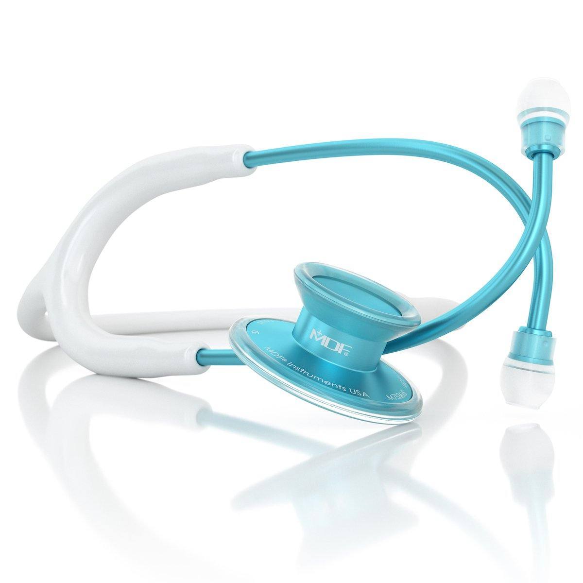Acousticaå¨ Adult Aluminum White Aqua Stethoscope - MDF747XPAQ29