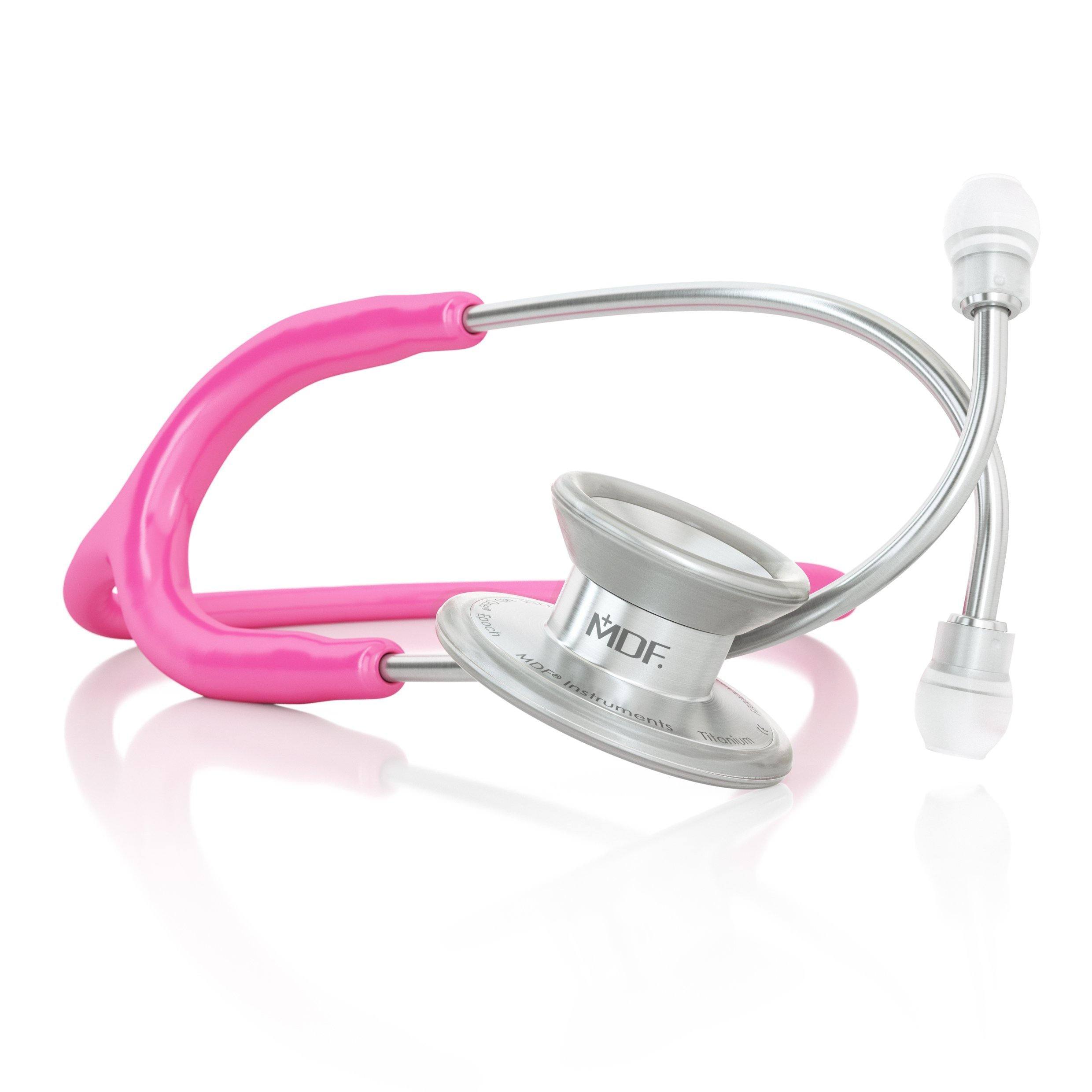 MDFå¨ MD Oneå¨ Epoch Titanium Stethoscope - Silver - Fuchsia