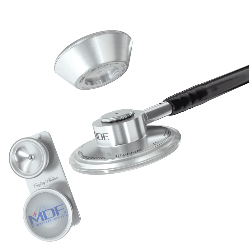 Accessoires Pédiatriques avec Attache - pour Stéthoscope MD One® Epoch Titane - Argent - Site Officiel de MDF Instruments France