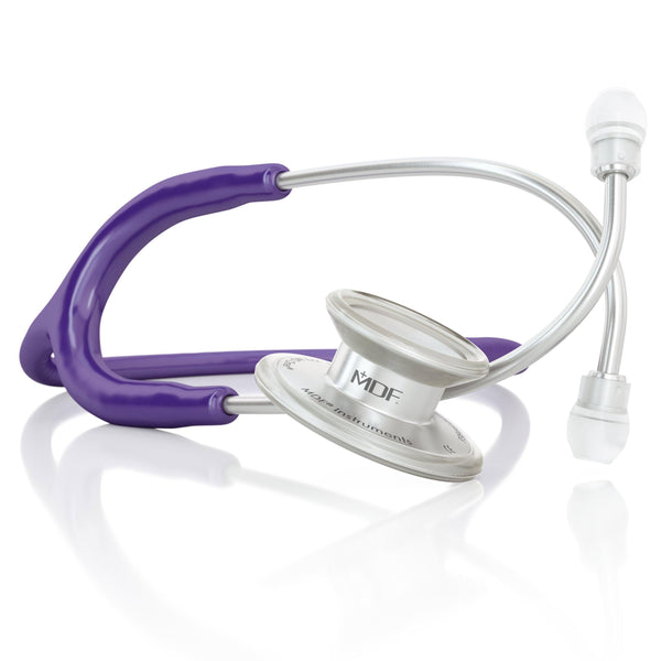 MDFå¨ MD Oneå¨ Adult Stainless Steel Stethoscope - Silver - Purple