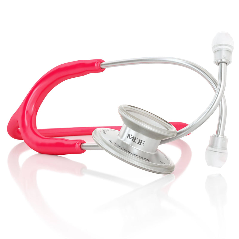 MDFå¨ MD Oneå¨ Adult Stainless Steel Stethoscope - Silver - Raspberry