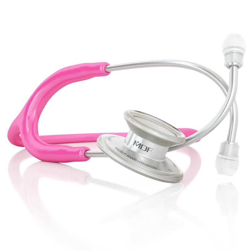 MDFå¨ MD Oneå¨ Adult Stainless Steel Stethoscope - Silver - Fuchsia