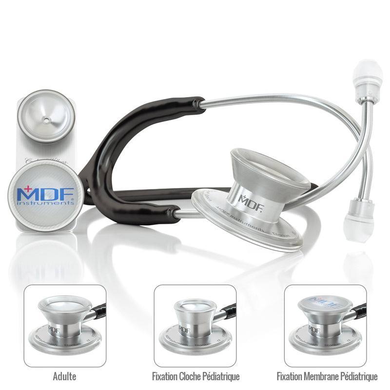 MD One® Epoch® Titane - Stéthoscope Adulte & Pédiatrique - Noir - Site Officiel de MDF Instruments France