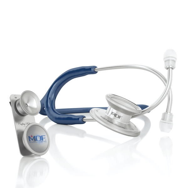 MD One® Epoch® Titane Adulte & Pédiatrique Stéthoscope - Bleu marine - MDF Instruments France