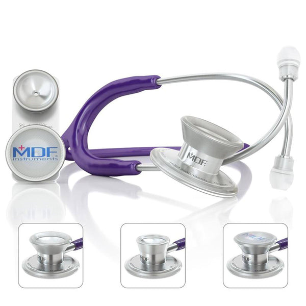 MD One® Epoch® Titane - Stéthoscope Adulte & Pédiatrique - Violet - Site Officiel de MDF Instruments France
