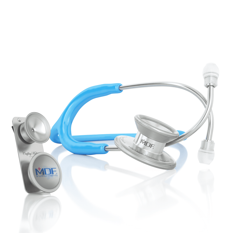 MD One® Epoch® Titane Adulte & Pédiatrique Stéthoscope - Bleu Vif - MDF Instruments France