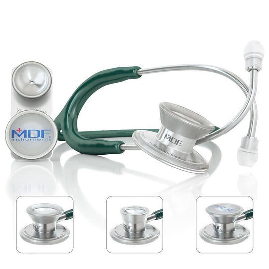 MD One® Epoch® Titane - Stéthoscope Adulte & Pédiatrique - Vert émeraude - Site Officiel de MDF Instruments France