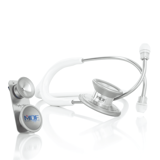 MD One® Epoch® Titane Adulte & Pédiatrique Stéthoscope - Blanc - MDF Instruments France