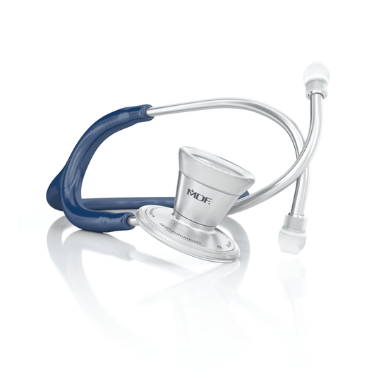 ProCardial® Acier Inoxydable Adulte Stéthoscope Cardiologie - Bleu Marine - MDF Instruments France