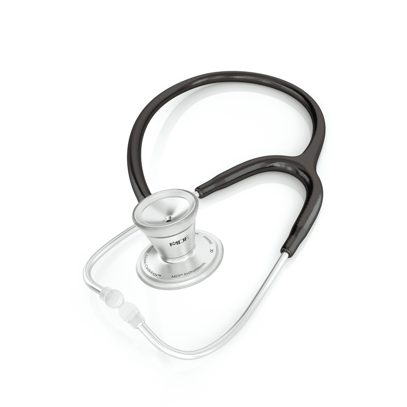 ProCardial® Acier Inoxydable Adulte Stéthoscope Cardiologie - Noir - MDF Instruments France
