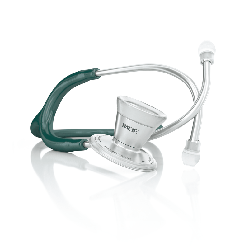 ProCardial® Acier Inoxydable Adulte Stéthoscope Cardiologie - Vert Émeraude - MDF Instruments France