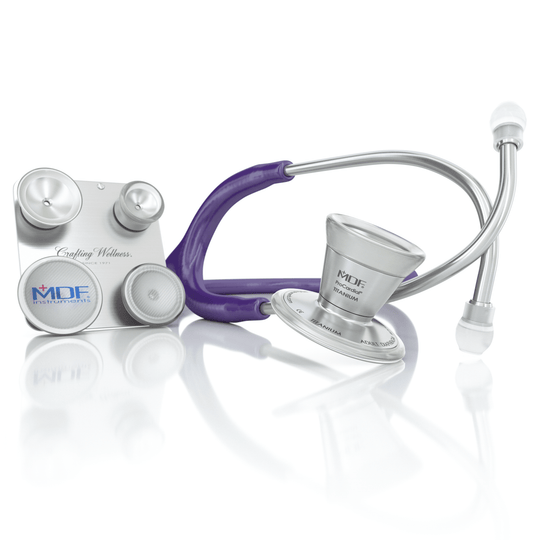 ProCardial® Titane - Stéthoscope Adulte & Pédiatrique & Nourrisson de Cardiologie - Violet - Site Officiel de MDF Instruments France