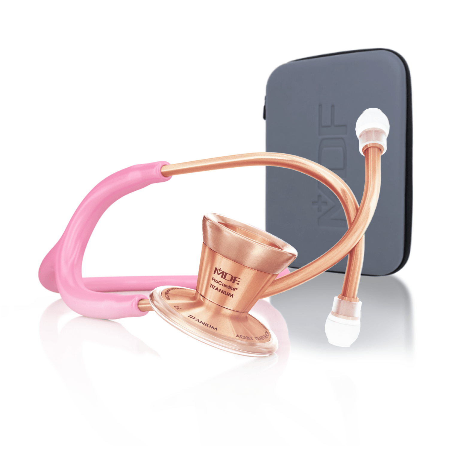 MDF ProCardial Cardiology Stethoscope - Snow Leopard/Rose Gold