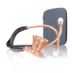 ProCardial® Titane - Stéthoscope de Cardiologie Adulte - Noir / Or Rose avec Étui - Site officielle de MDF Instruments France