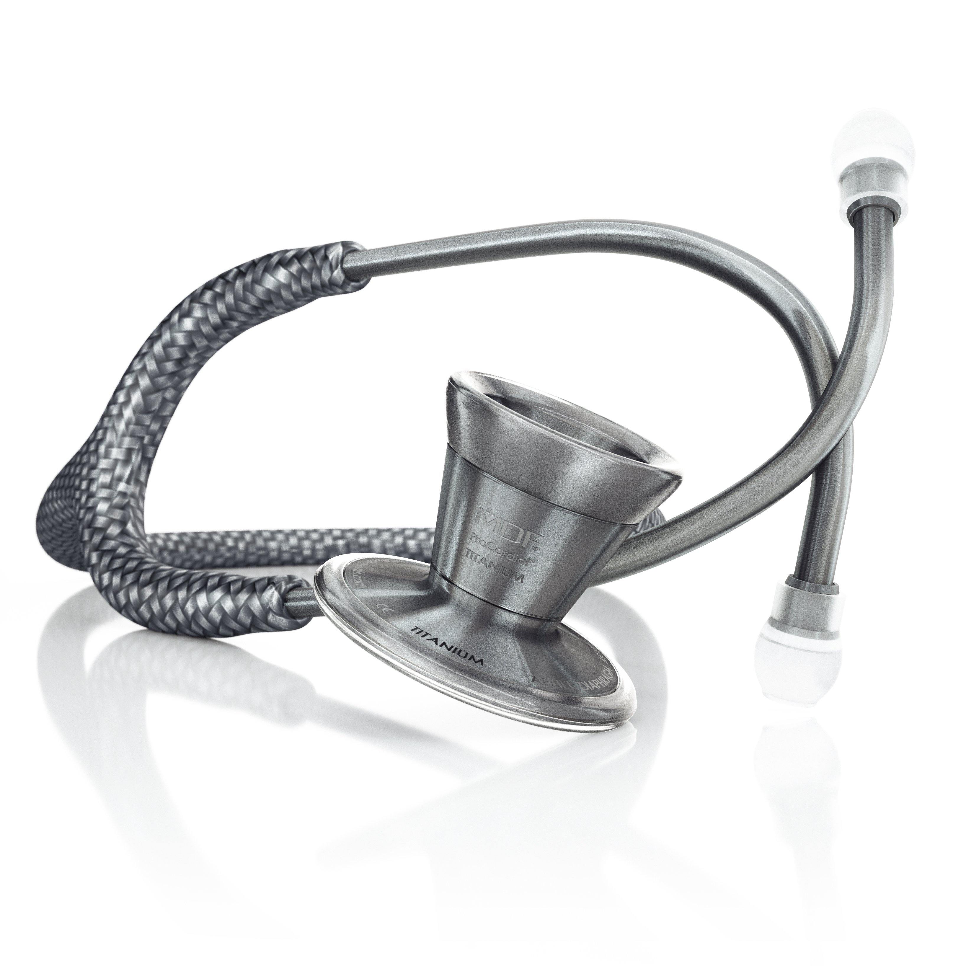 MDFå¨ ProCardialå¨ Adult Titanium Stethoscope - Metalika - Zeus - MDF797TZUMT