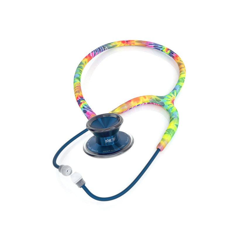 MD One® Epoch® Titane - Stéthoscope Adulte - Tie Dye / Capridium avec Étui - Site officielle de MDF Instruments France